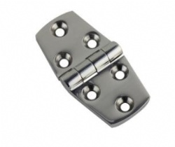 Mirror Finish 316 Stainless Steel Strap Hinges ,CPSIA and CA65 Investment Casting Metal